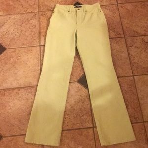 Chartreu Green ladies stretch jeans
